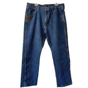 Wrangler Riggs Jeans Men’s 40x30 Blue Denim Outdoor Carpenter Farming Workwear